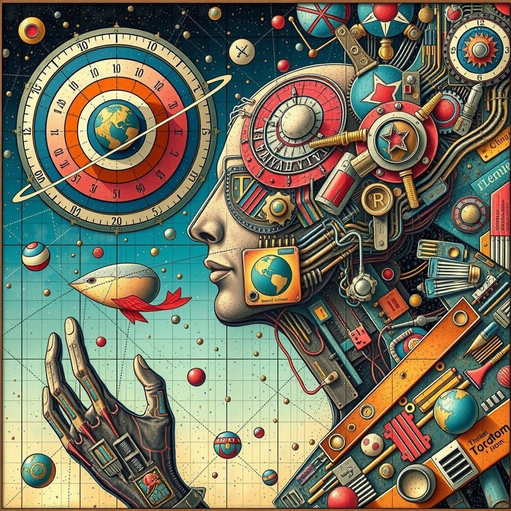 Hyper-Realistic Portrait Made from Typewriter Keys