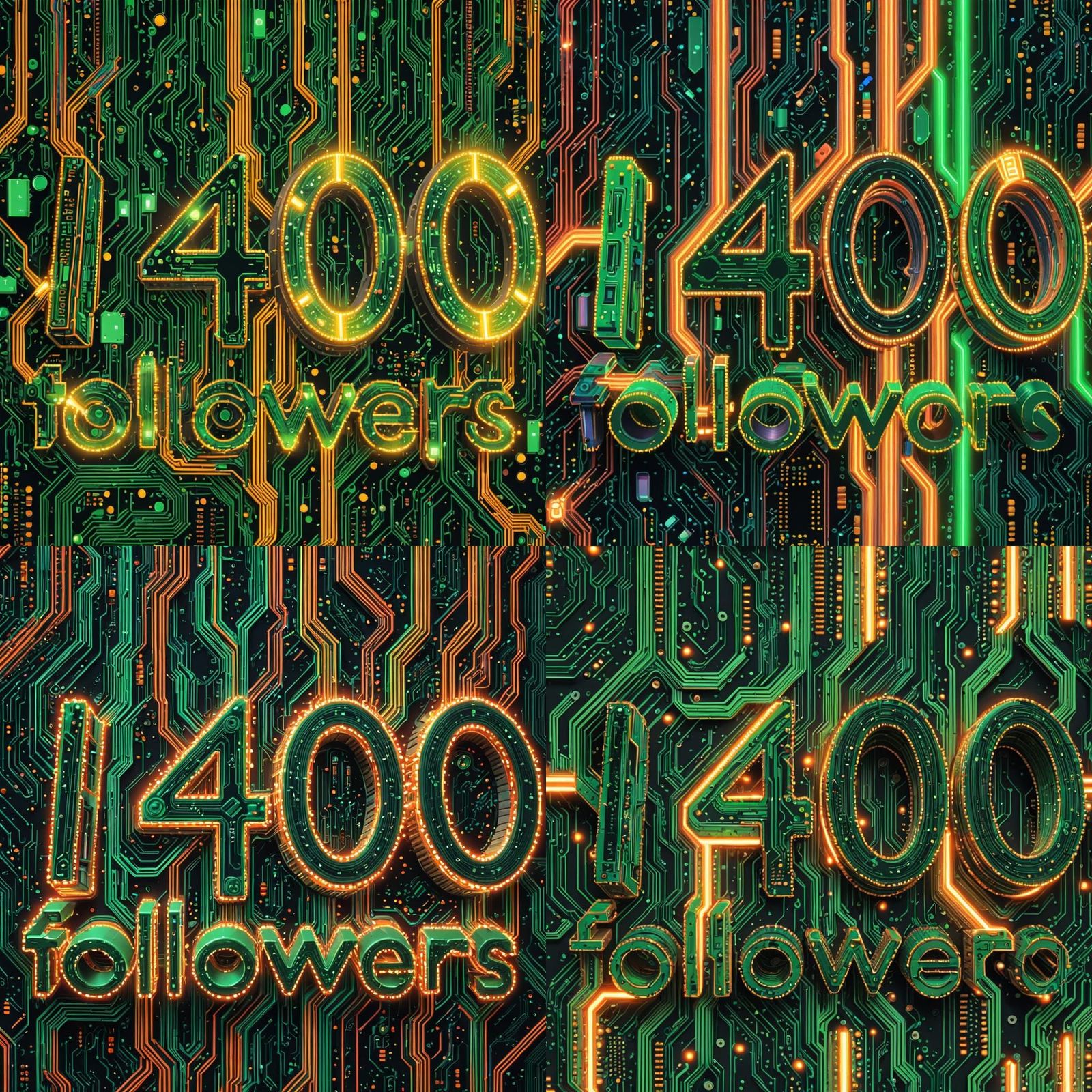 Pixel Art Circuit Boards with Glowing Data Streams