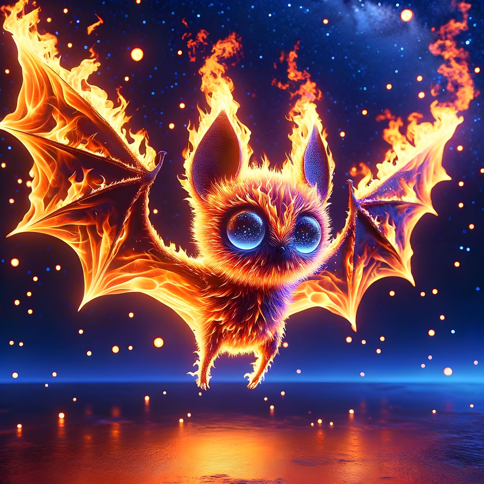 Fiery Whimsy in Celestial Realism