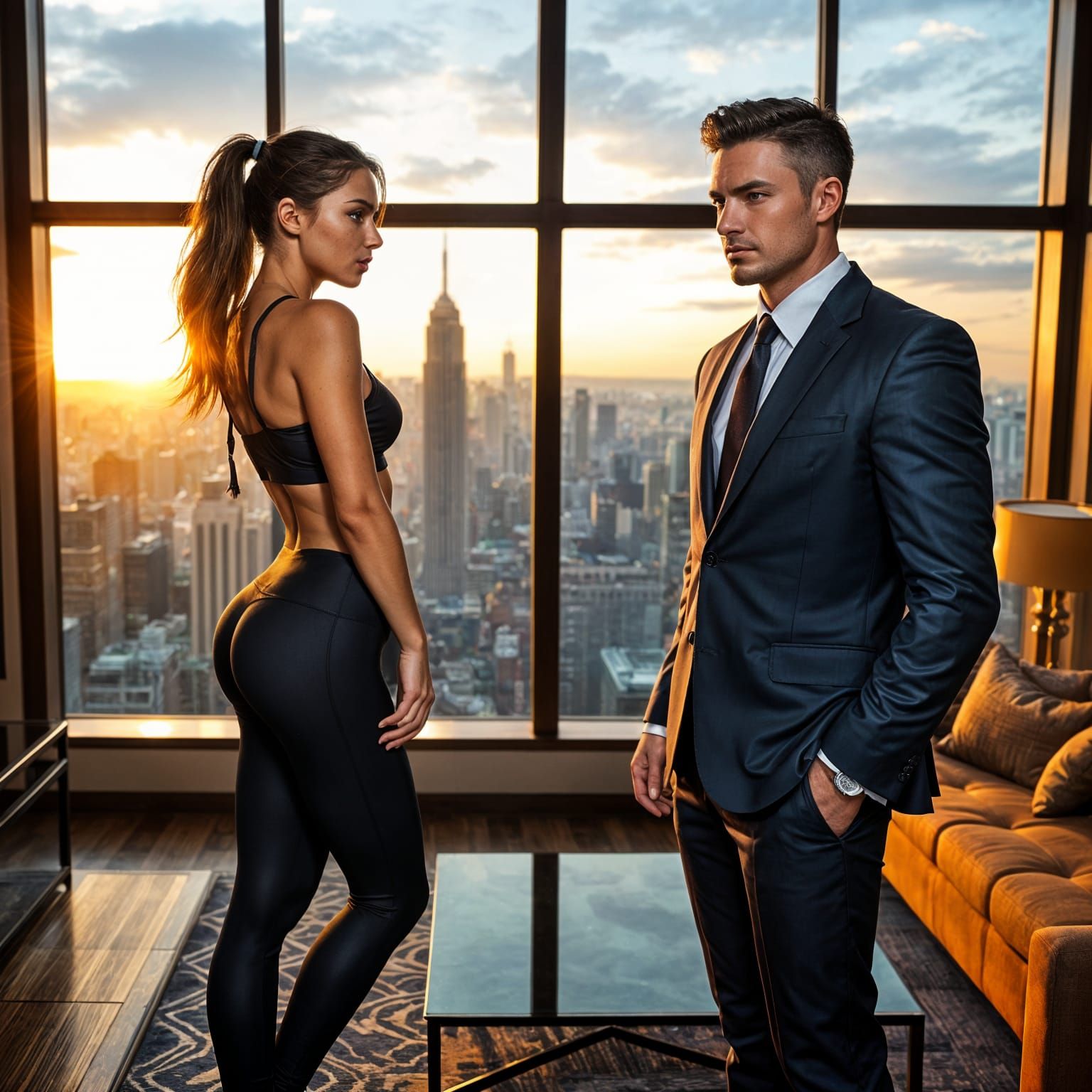 Intimate Cityscape: A Hyperrealistic Cinematic Scene