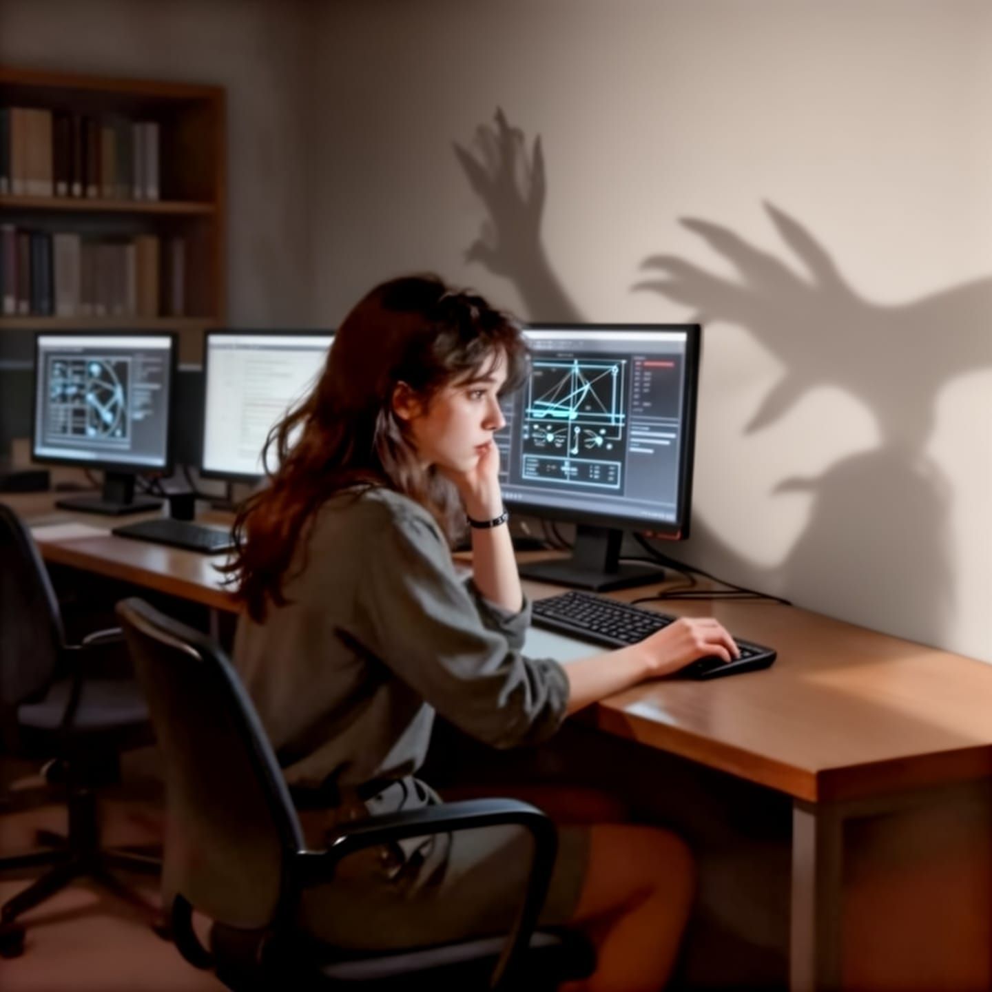 Student Confronts Unexplained Phenomena in Library