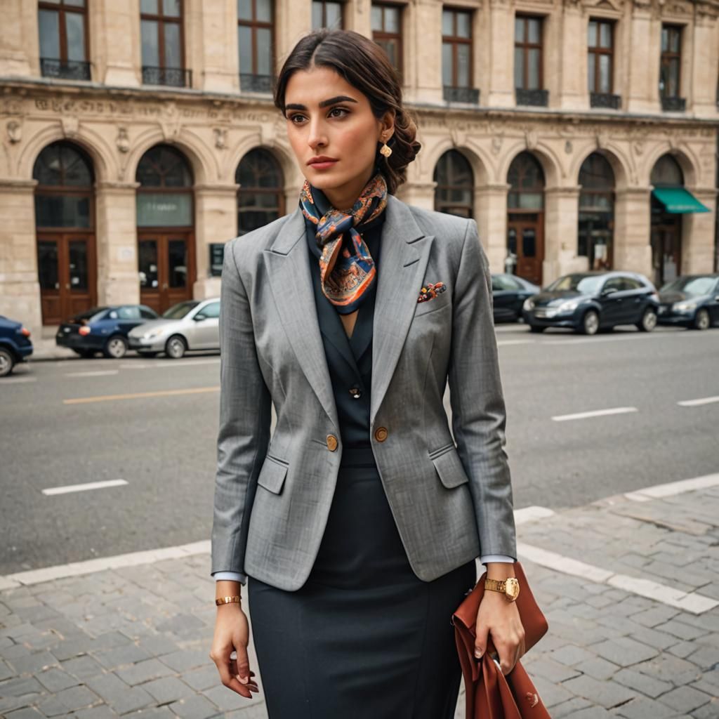Classy Armenian Woman in Preppy Style