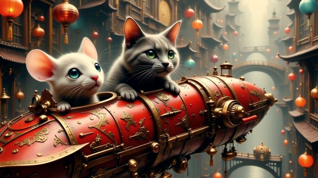 Henry and Jake touring Hong Kong