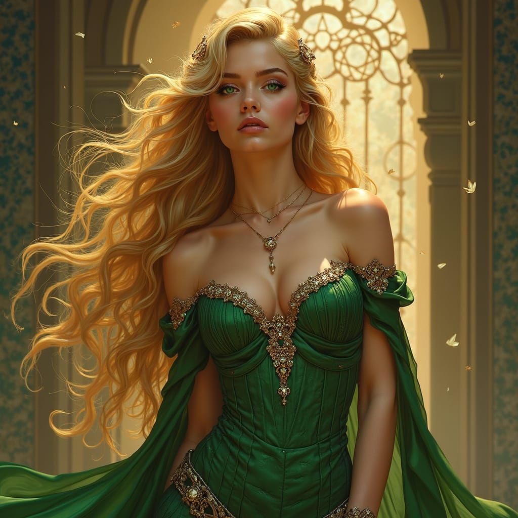 Cersei Lannister: Art Nouveau Portrait