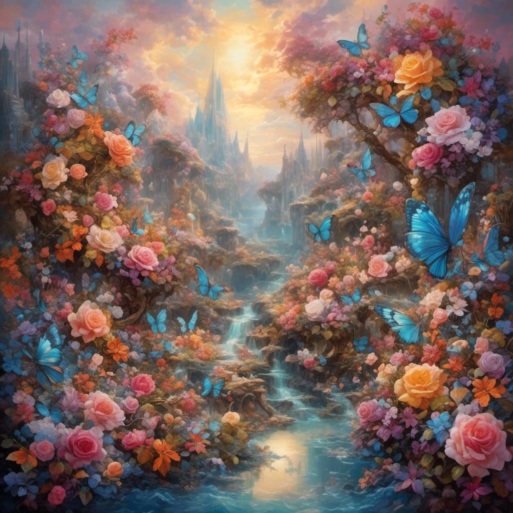 Iridescent Molten Metal Roses Bouquet