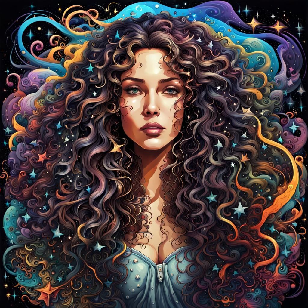 Goddess of Educational Technology in Graffiti Art Style