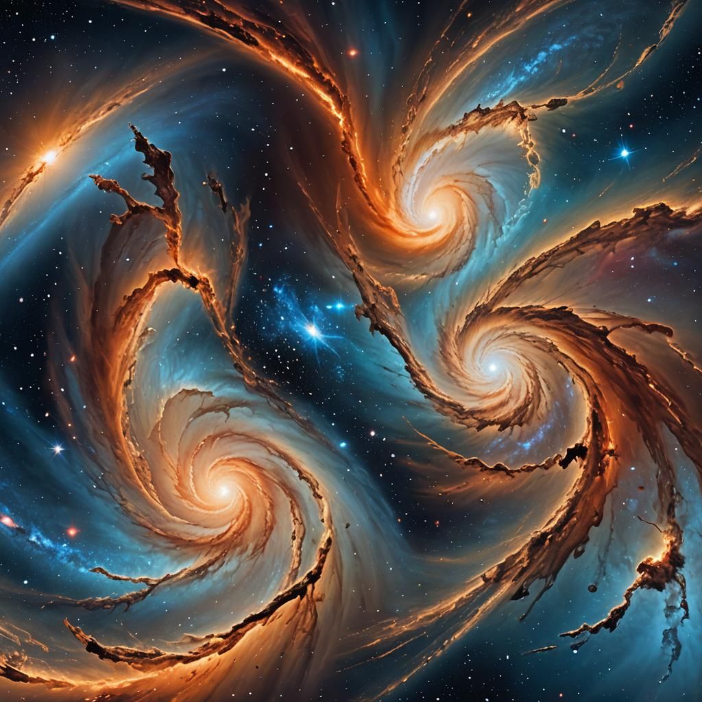 Cosmic Collision: Milky Way and Andromeda Unite