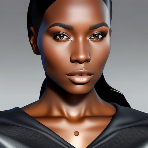 stunningly beautiful ebony woman