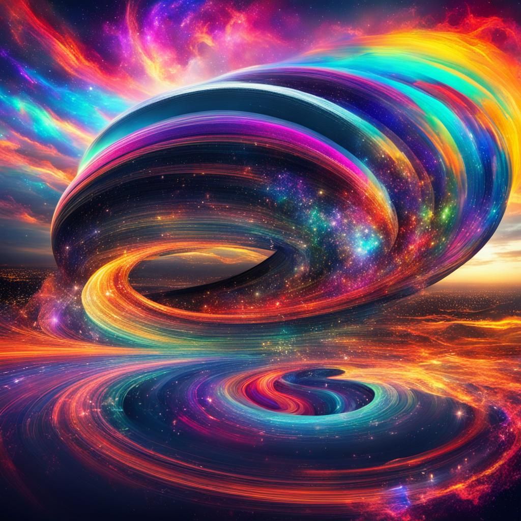 Epic Colorful Infinity: An AI Generated Image