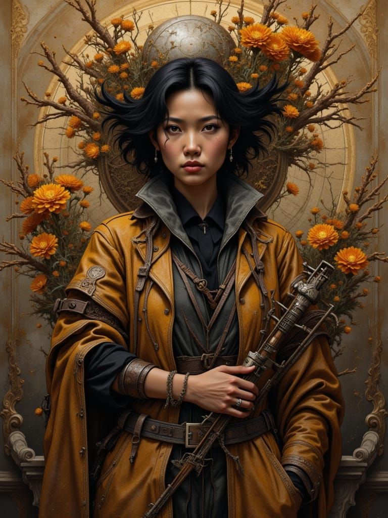 Sepia Musicians Portrait in Dynamic Lighting