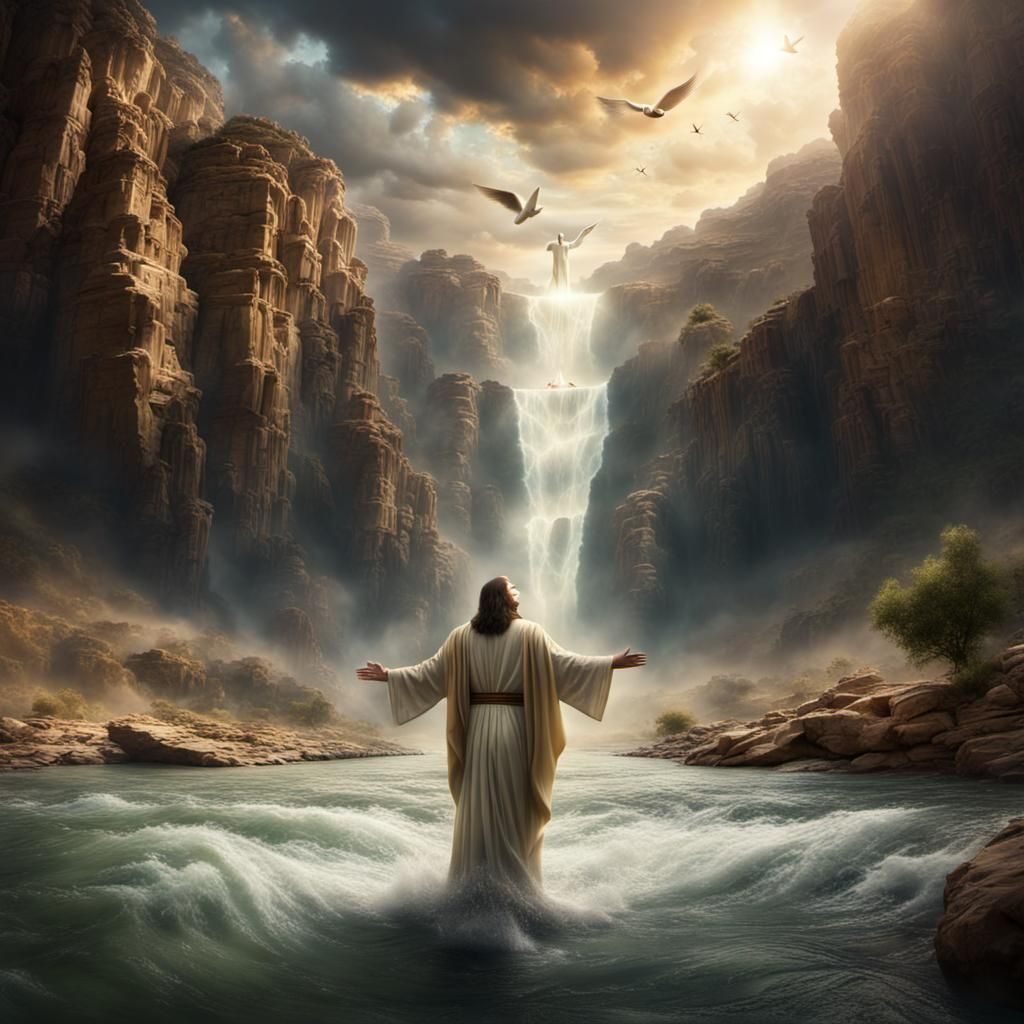 Holy Spirit descends to remain on Jesus