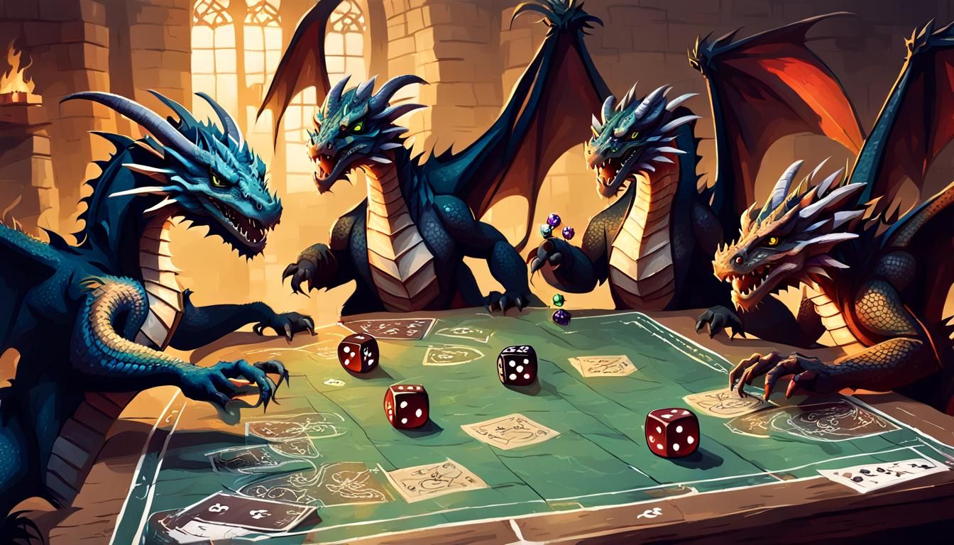 Dragons Play Tabletop RPG