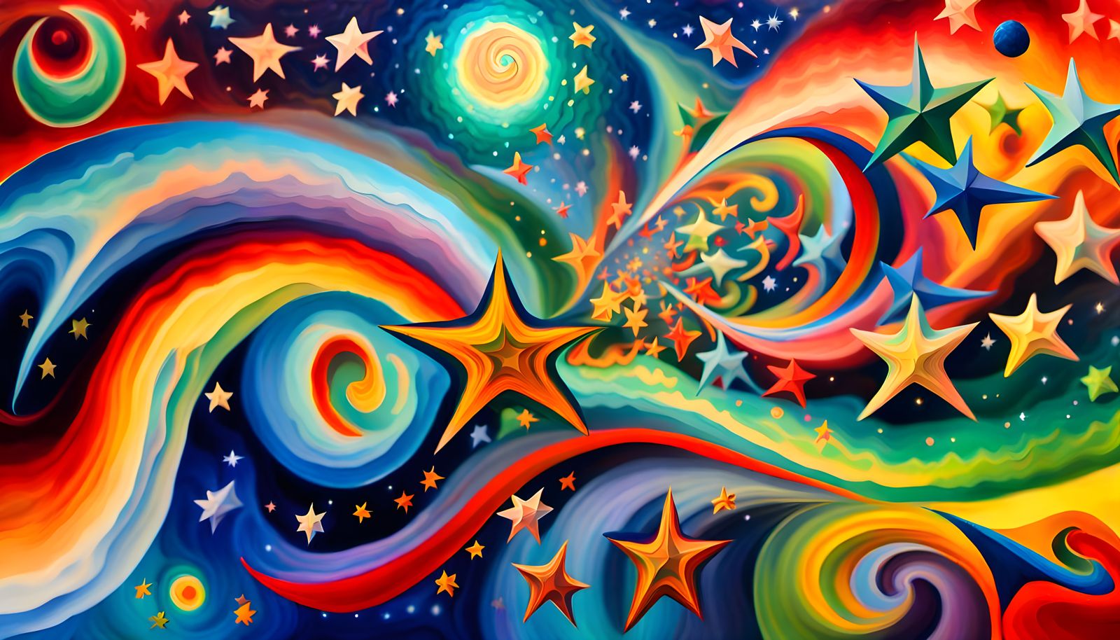 Cosmic Firestorm: Iridescent Protostar Cluster Formation