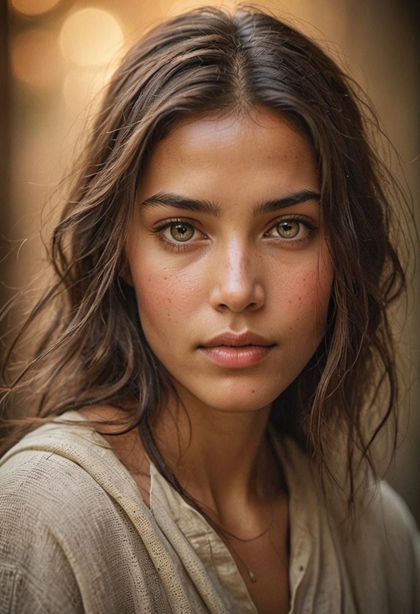 Warm Light Portrait with Creamy Bokeh