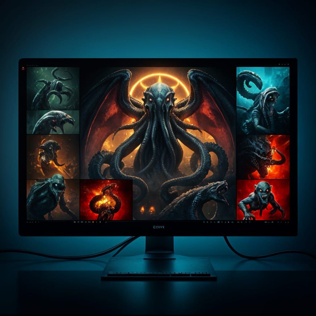 Cthulhu Splashes Across Epic Fantasy Concept Art