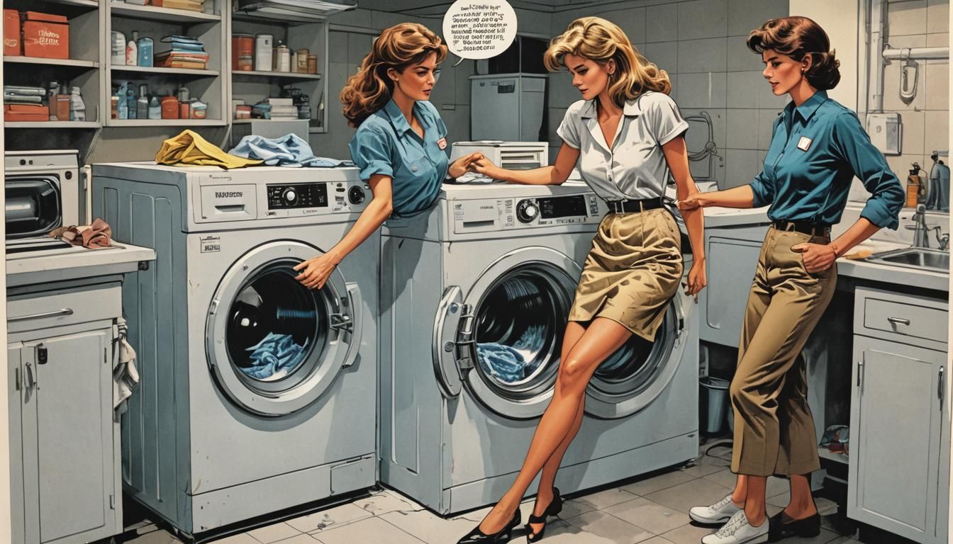1986 Whirlpool Washing Machine Advertisement in Comic Art St...