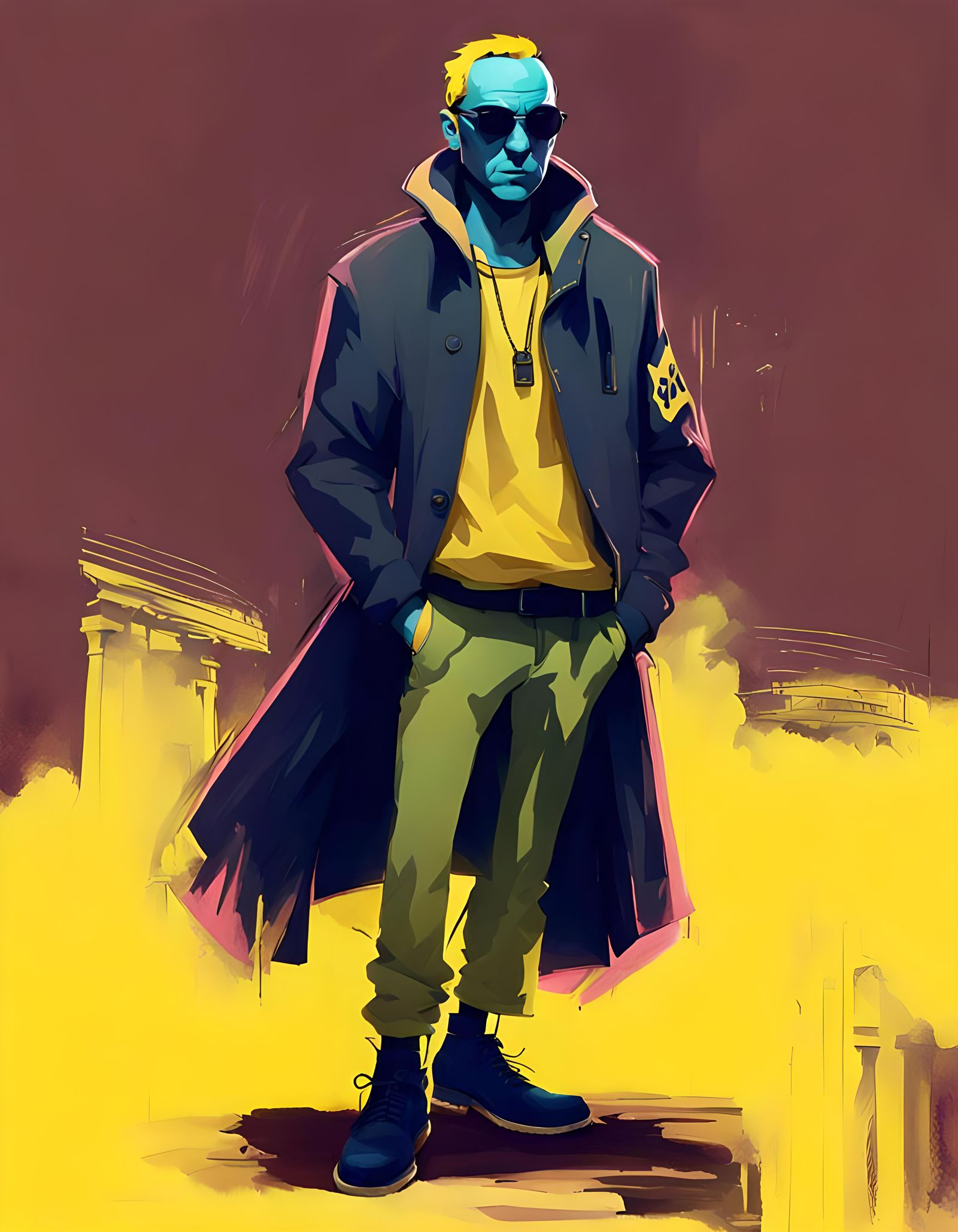 Wayne From Hylics 2 in Fashionable Jacket