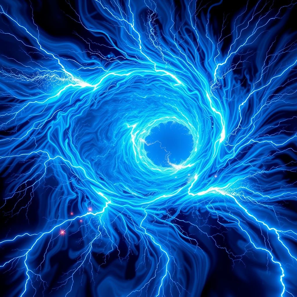 Swirling Dimensional Portal with Electric Energy
