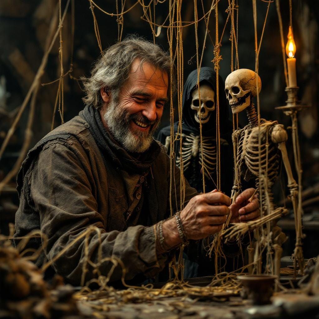 Dark Puppeteering in a Cluttered Workshop