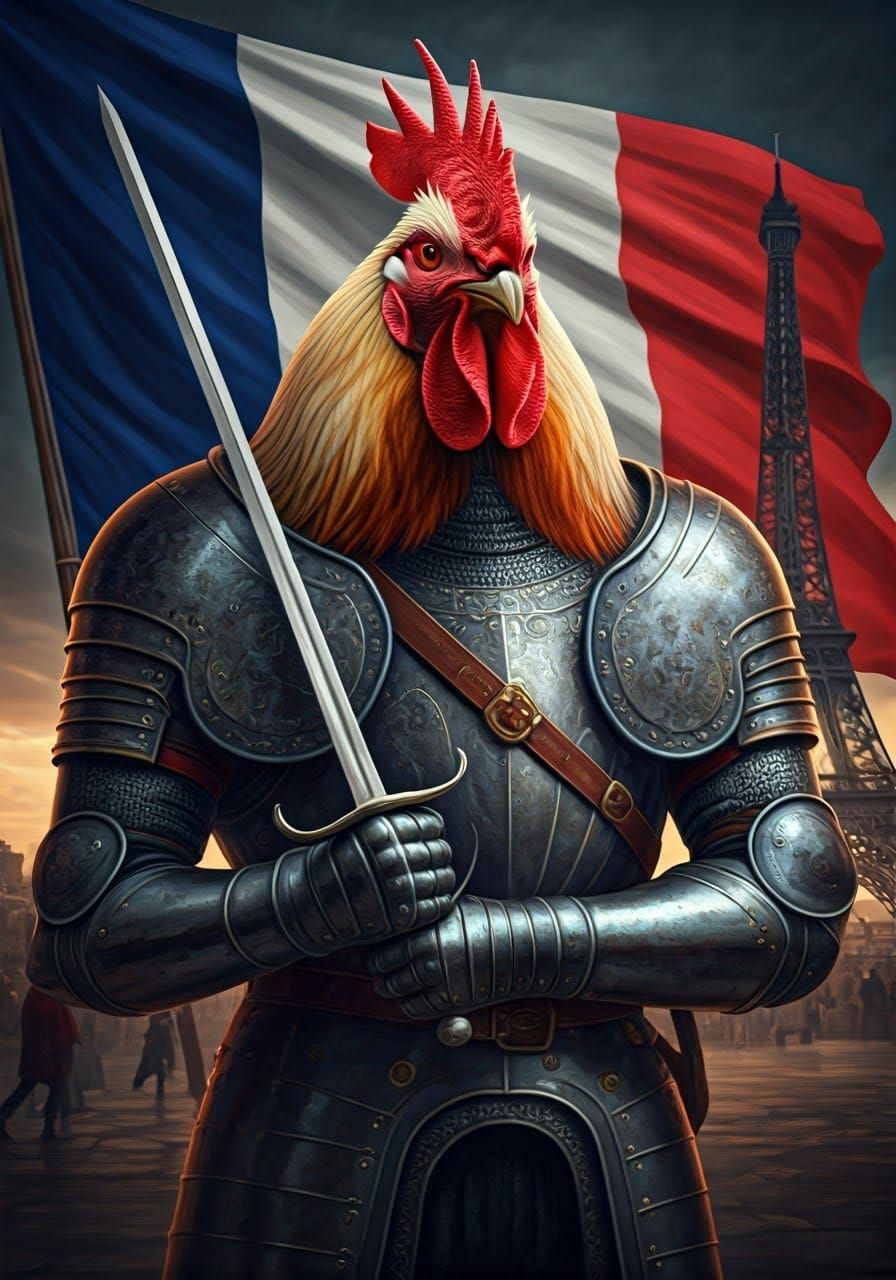 French rooster warrior