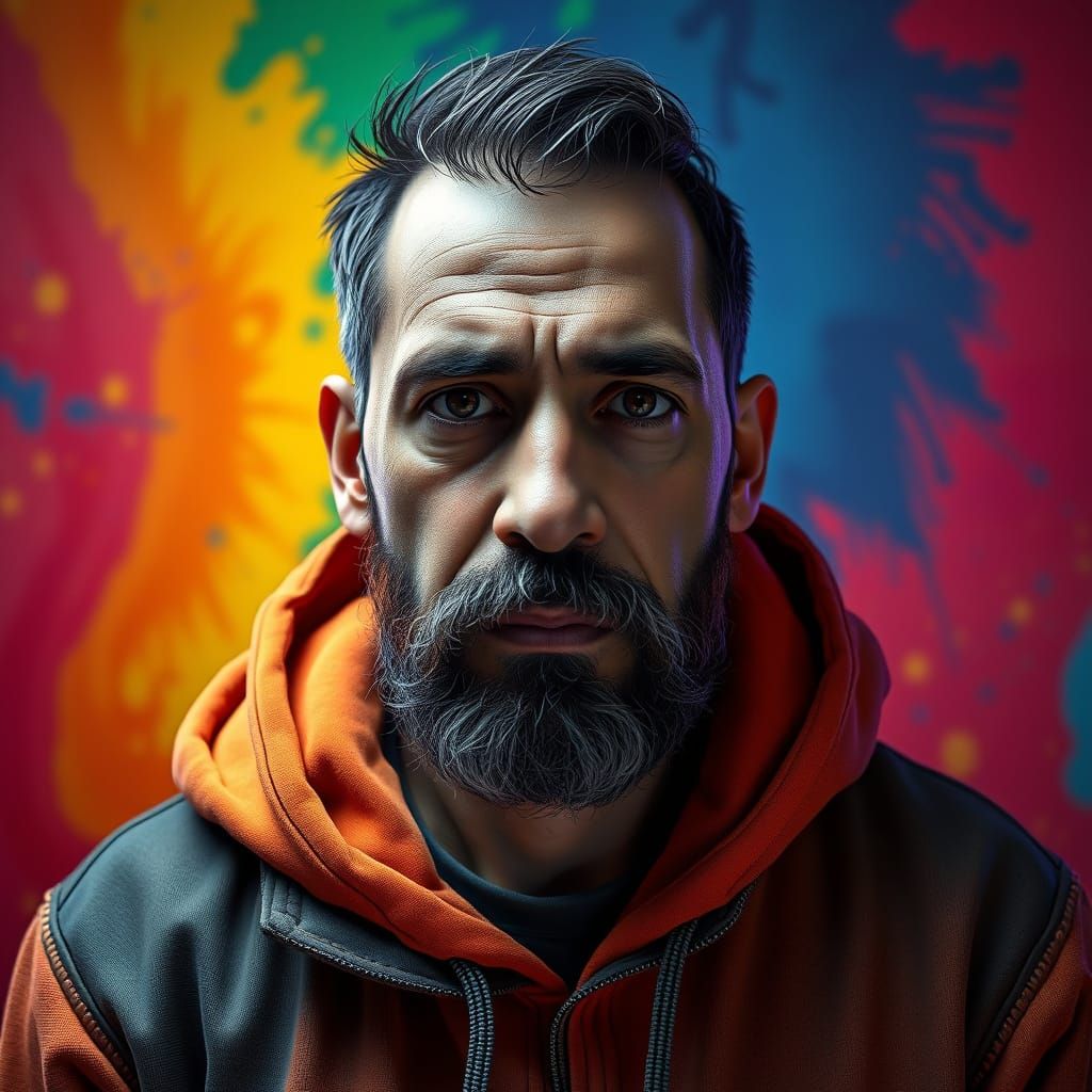 Detailed Portrait with Volumetric Lighting in Unreal Engine