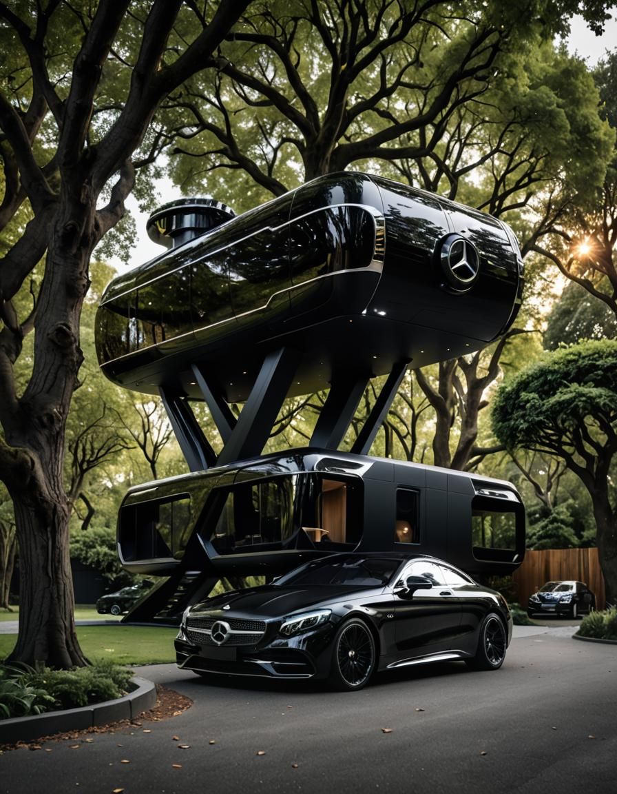 Futuristic Mercedes Smart Home and Flying Coupe