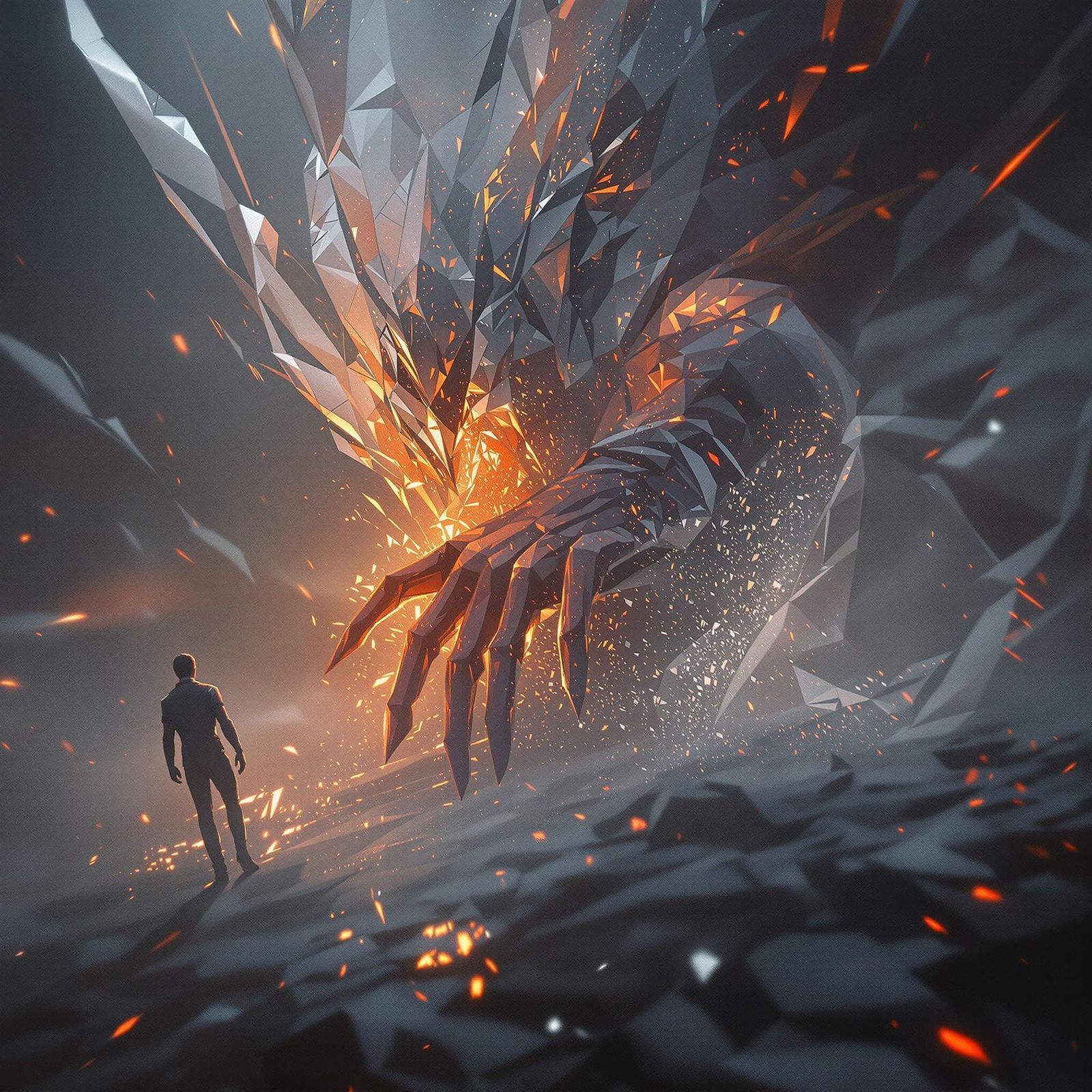 Modern Mage in Photorealistic Digital Art Style