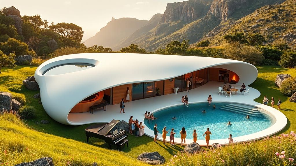 Sleek, Modern House Blends into South African Landscape