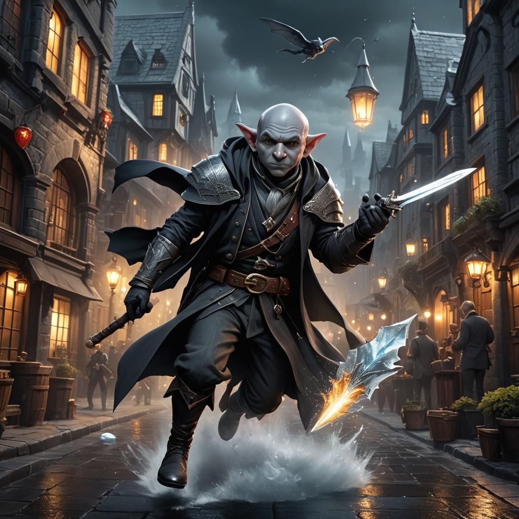 D&D Deep Gnome Wizard in Waterdeep