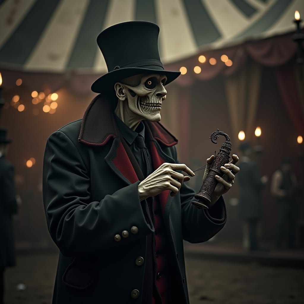 The Zirkus-Mann Conducts in a Haunting, Monochromatic Circus