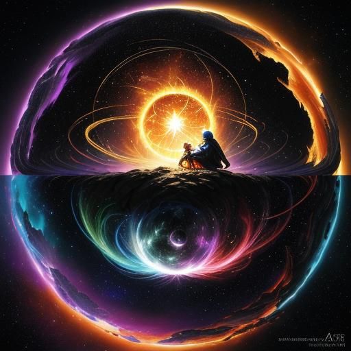 Birth of the Universe: Duality in Cosmic Art