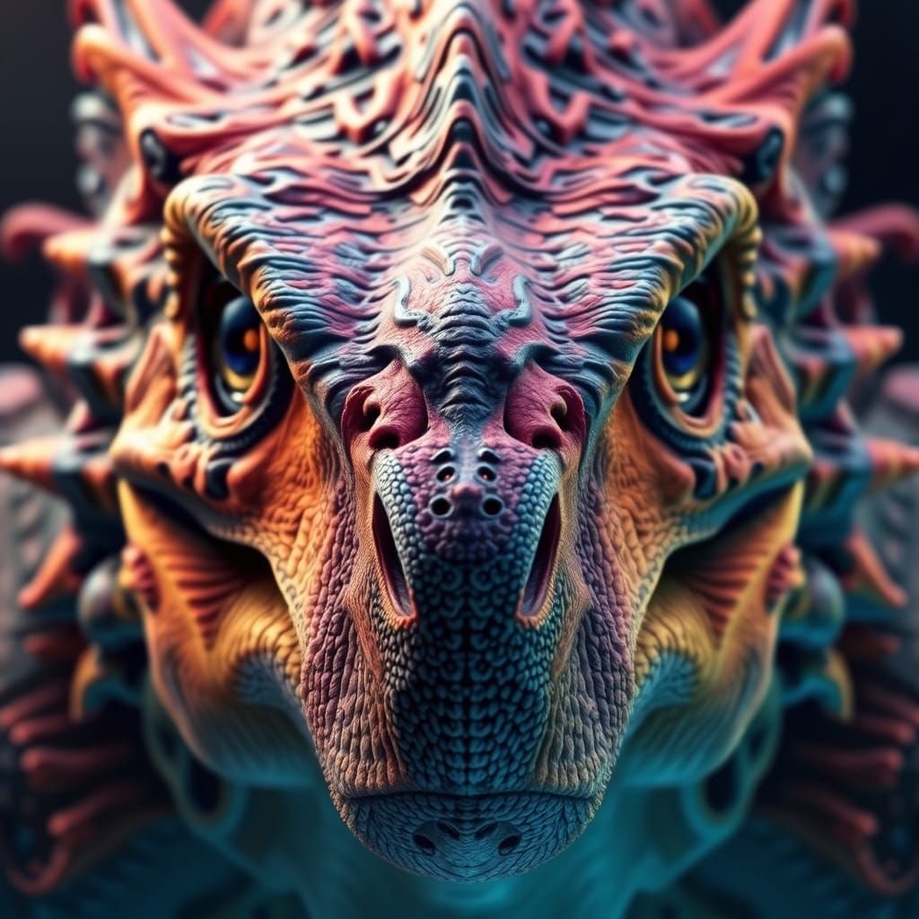 Hyper-Realistic Ankylosaurus Portrait in Unreal Engine 5 Sty...