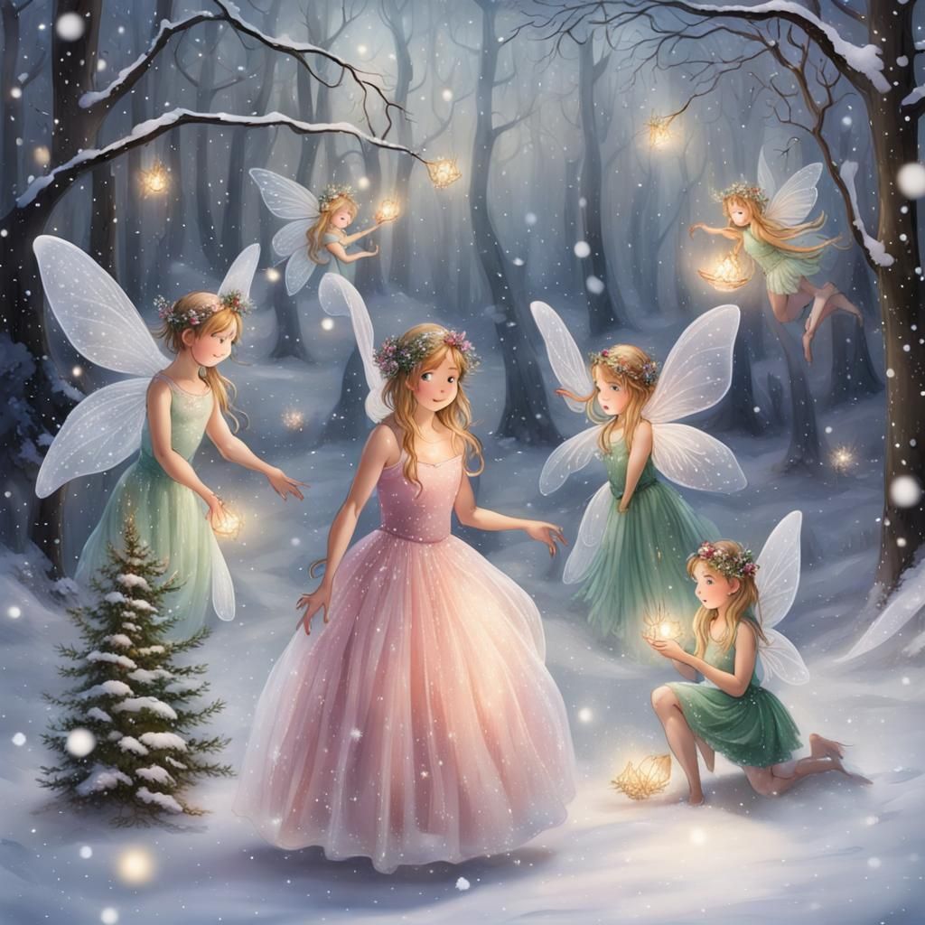 Enchanted Winter Gala with Fairies and Magic