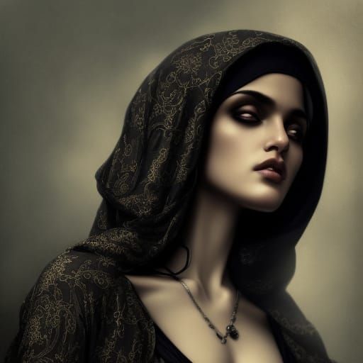 Renaissance Portrait of Middle Eastern Woman