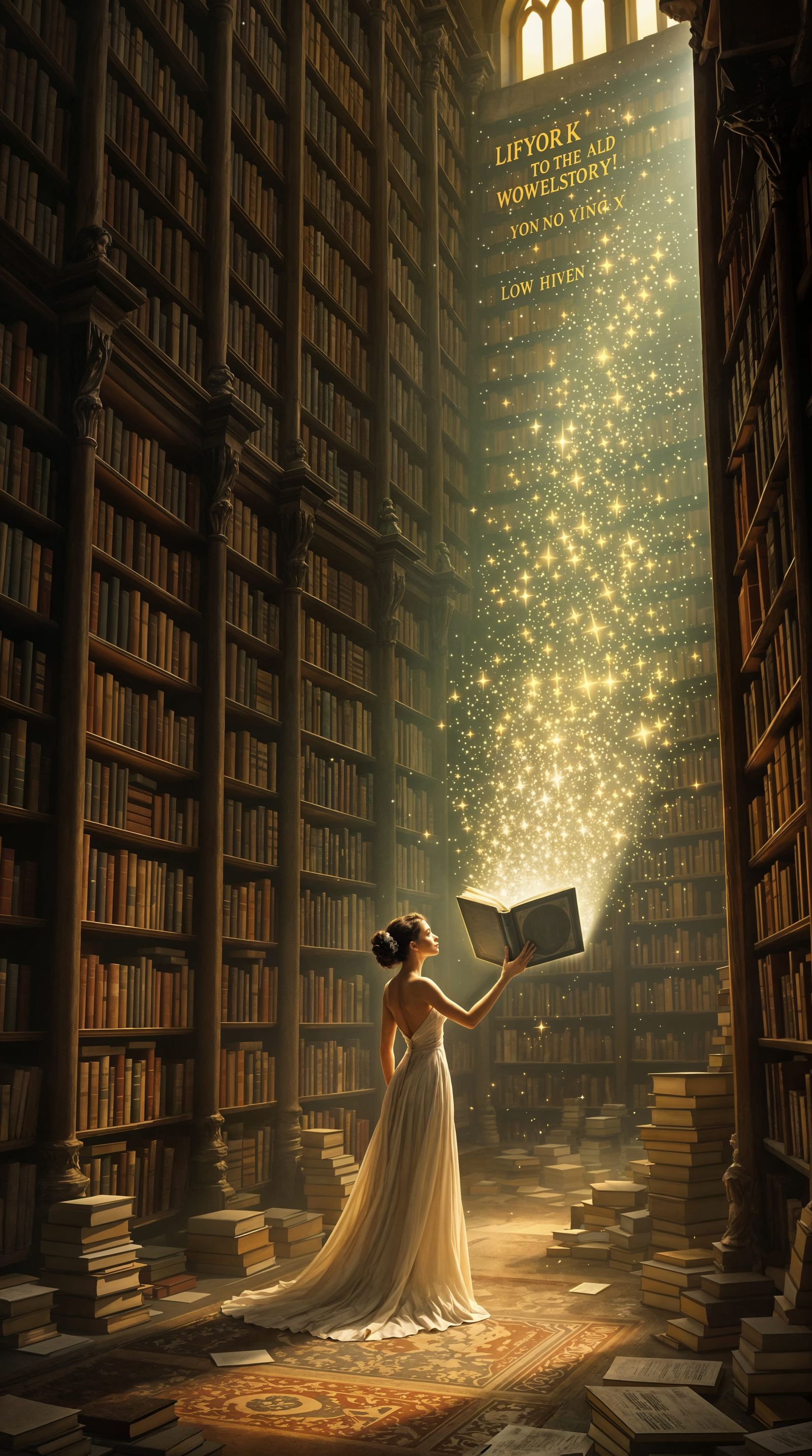 Surreal Library Sibyl Brings Forgotten Tales to Life