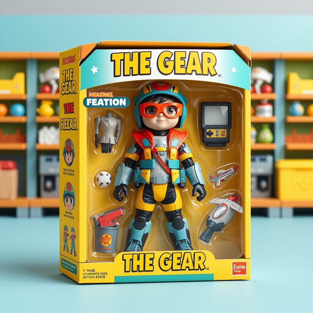 Vibrant Whimsical Toy Box in Joyful Toy Store