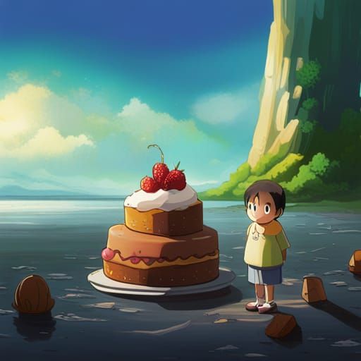 Cake and Ice Cream: Studio Ghibli Anime
