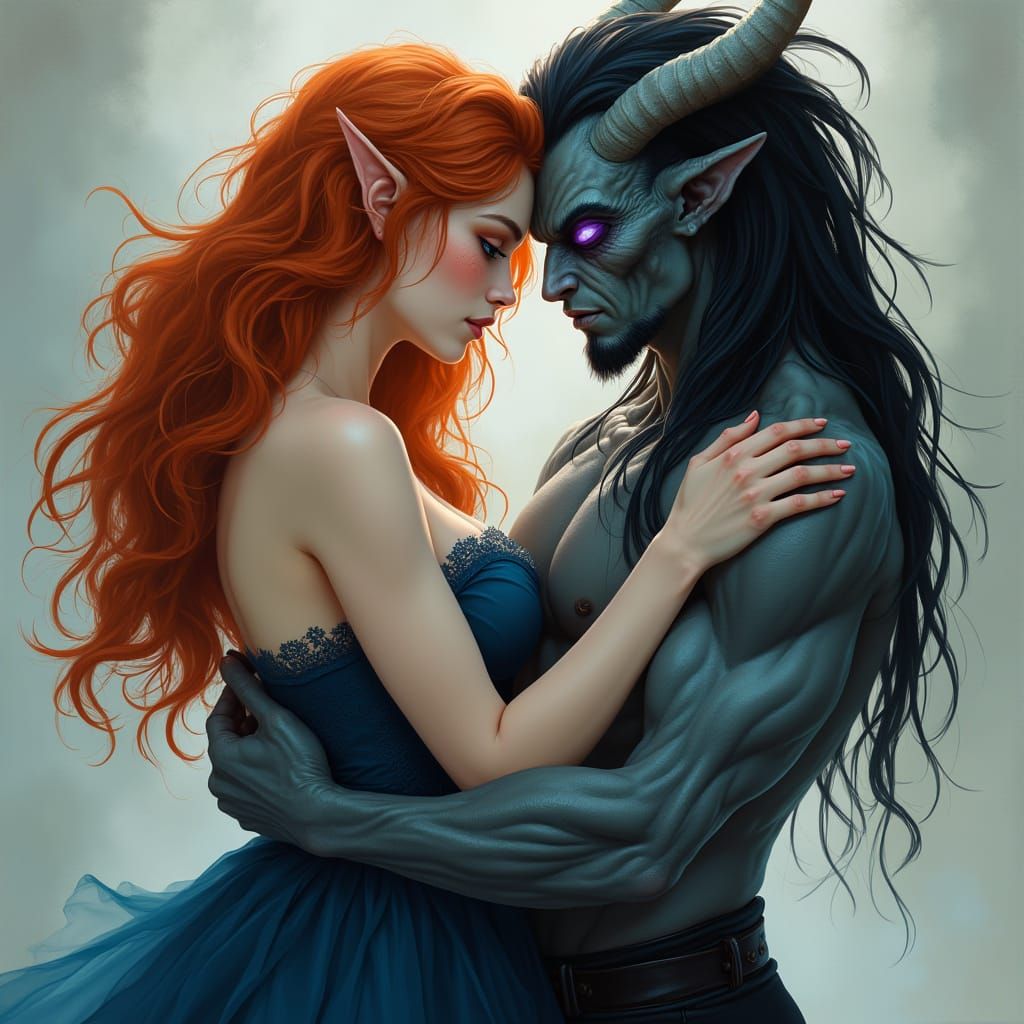 Ethereal Romance Between Human and Alien