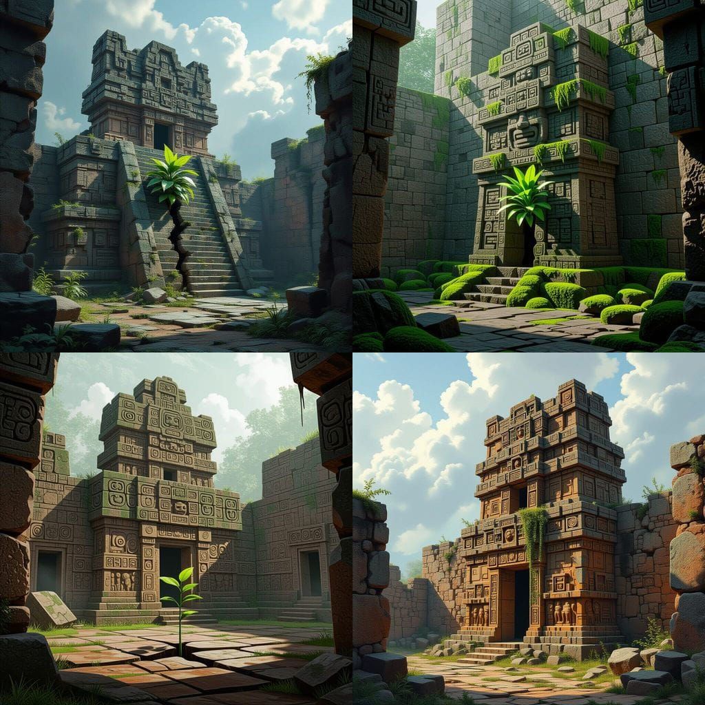 Ancient Aztec Temple: Nature's Resilience