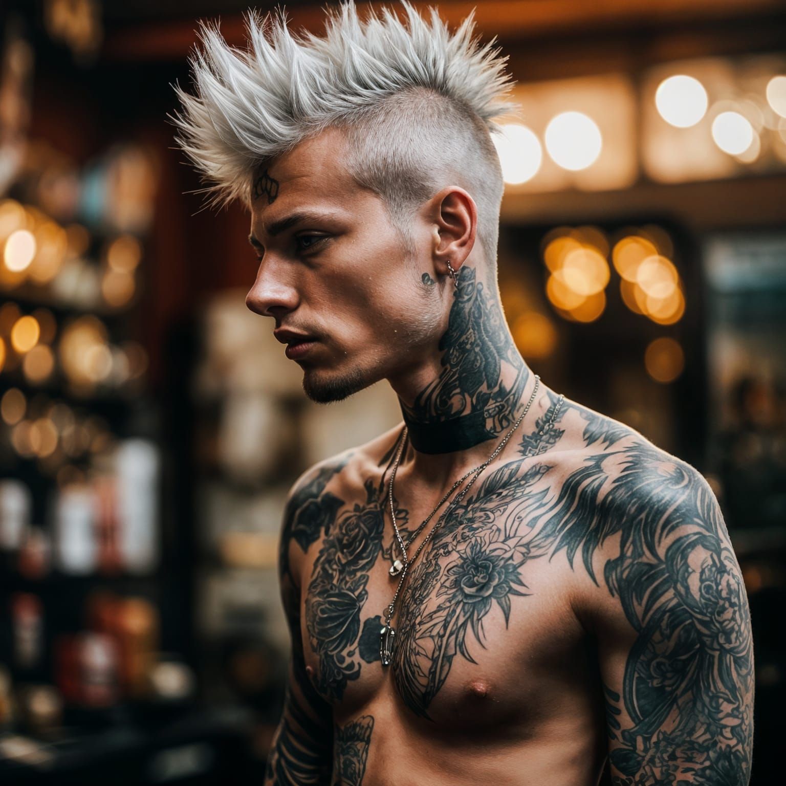 White Mohawk Punk