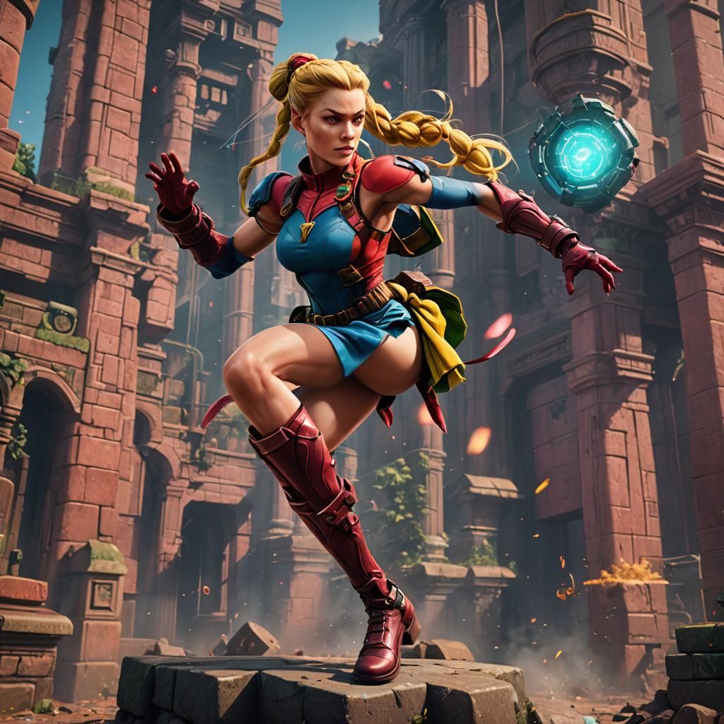 Cammy Lockhart Dances: Detailed Matte Painting