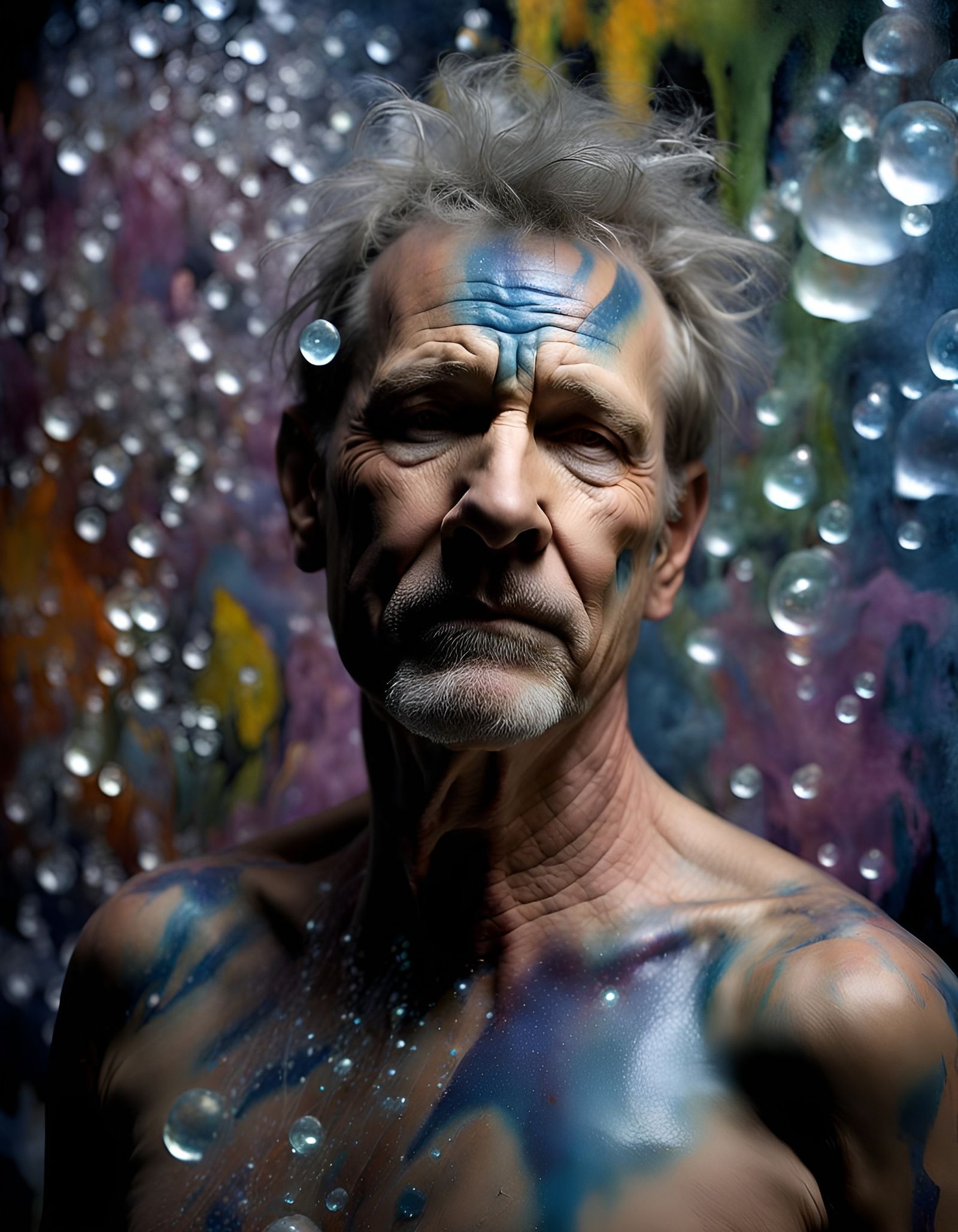 Hyperrealistic Portrait of a Man with Sly Grin