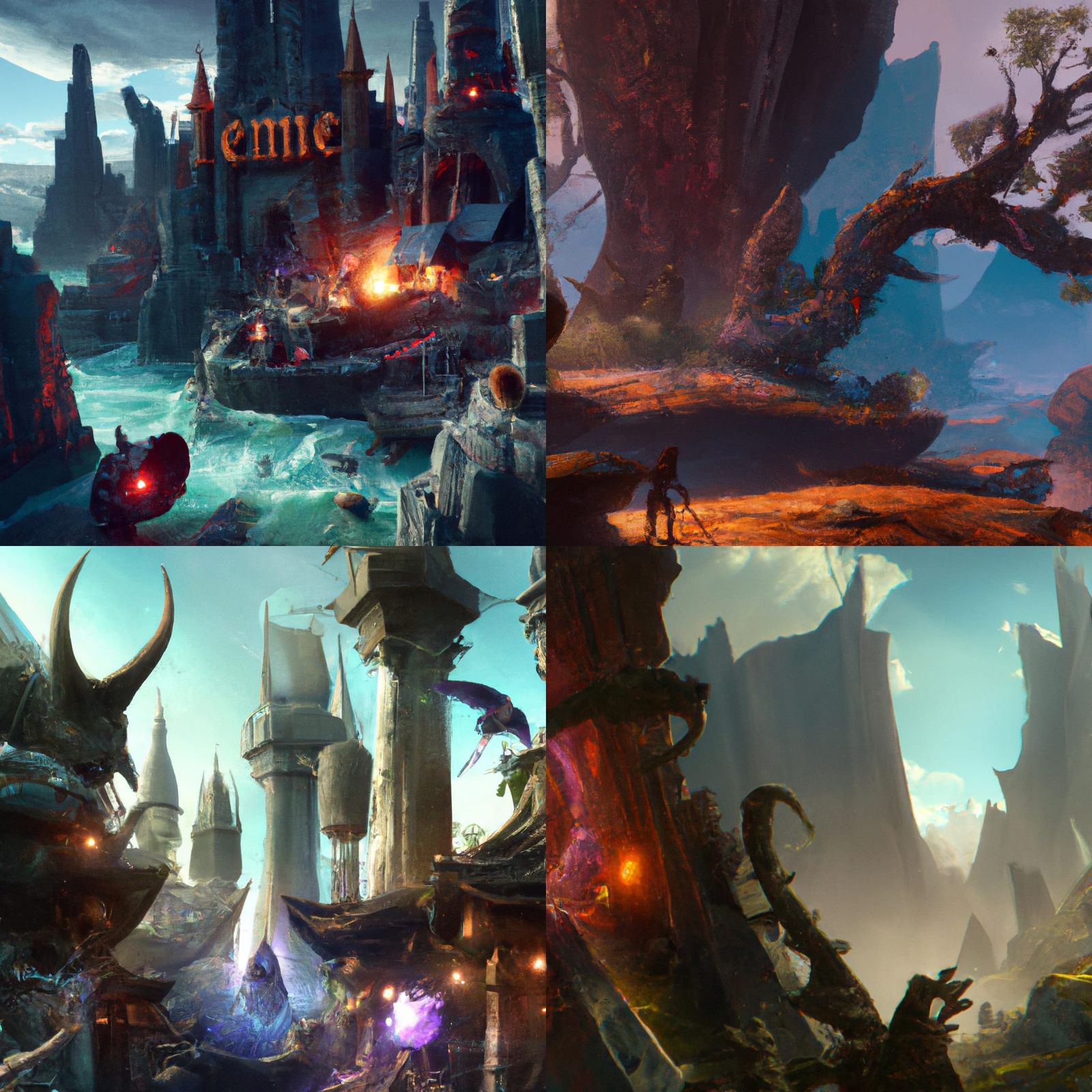 Fantastical Tenome in Detailed Matte Painting
