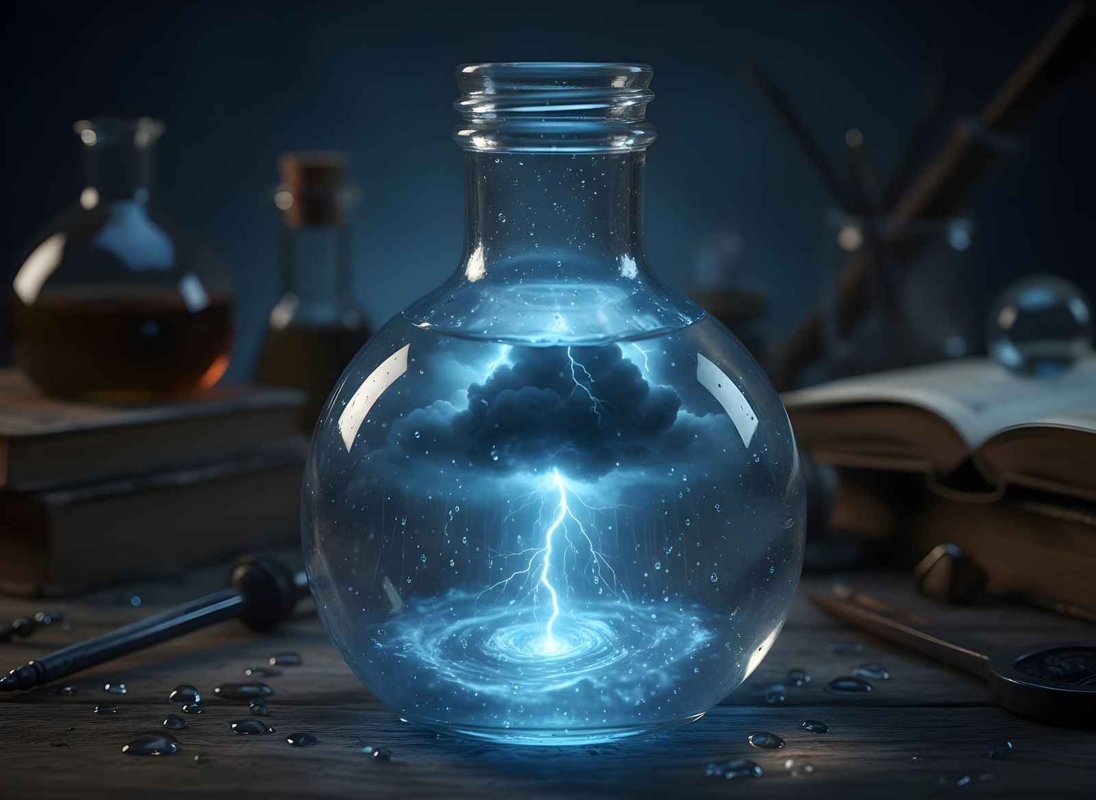 Thunderstorm Potion Bottle