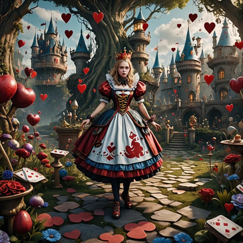 Queen of Hearts: Detailed Matte Painting