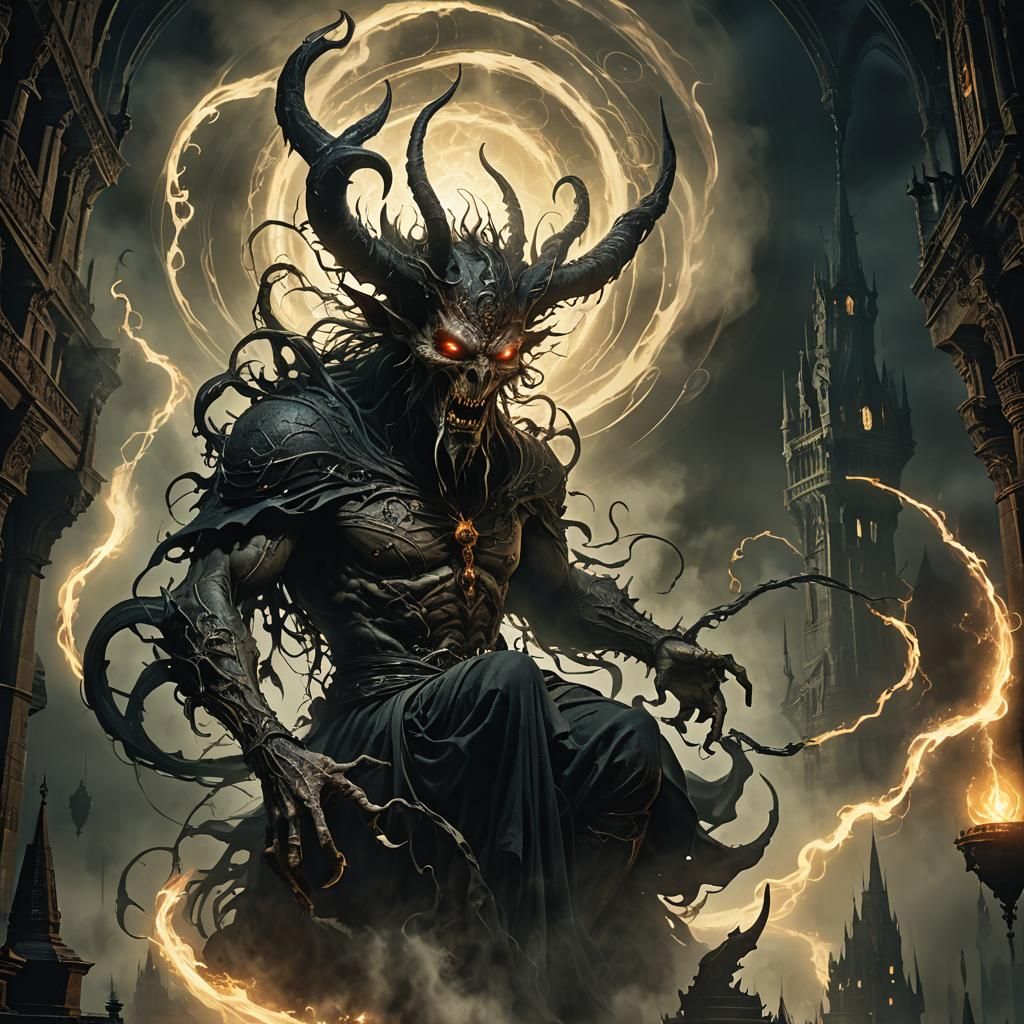 Ominous Incubus Emerges from Ethereal Mist