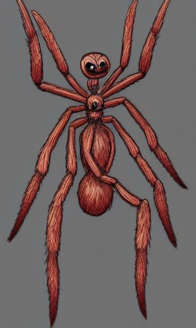 Spider-Human Hybrid Chimera with Beautiful Face