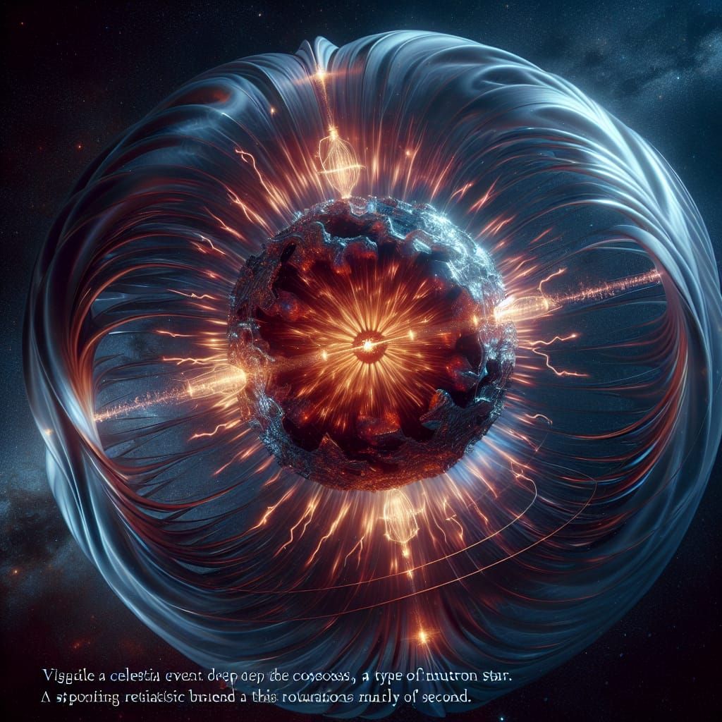 Magnetar Emitting Relativistic Jets in Deep Space