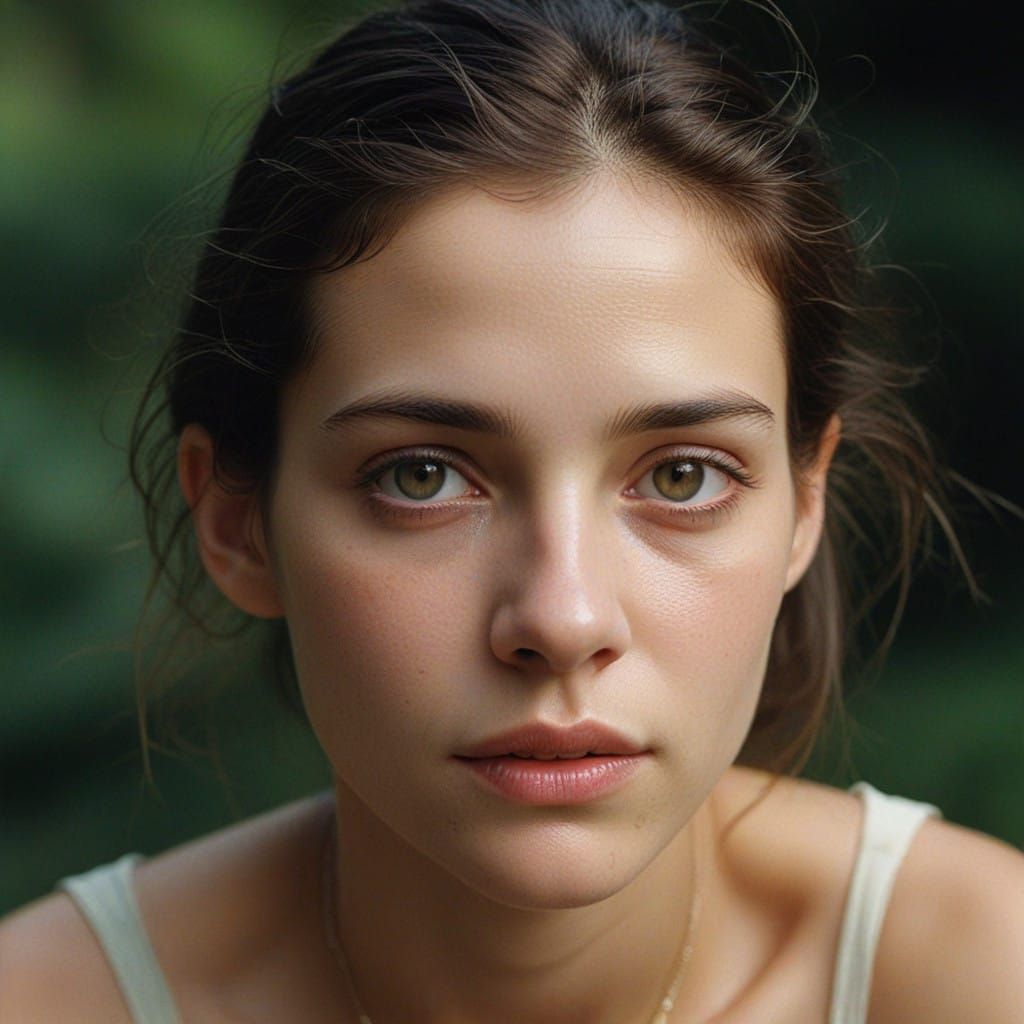 Ethereal Close-Up Portrait in Hyper-Realistic Style