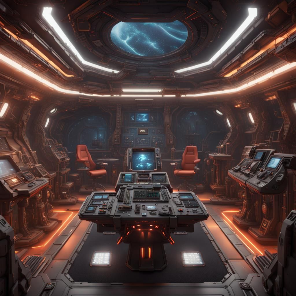 Detailed Interior of DD100 Destroyer Class Spaceship